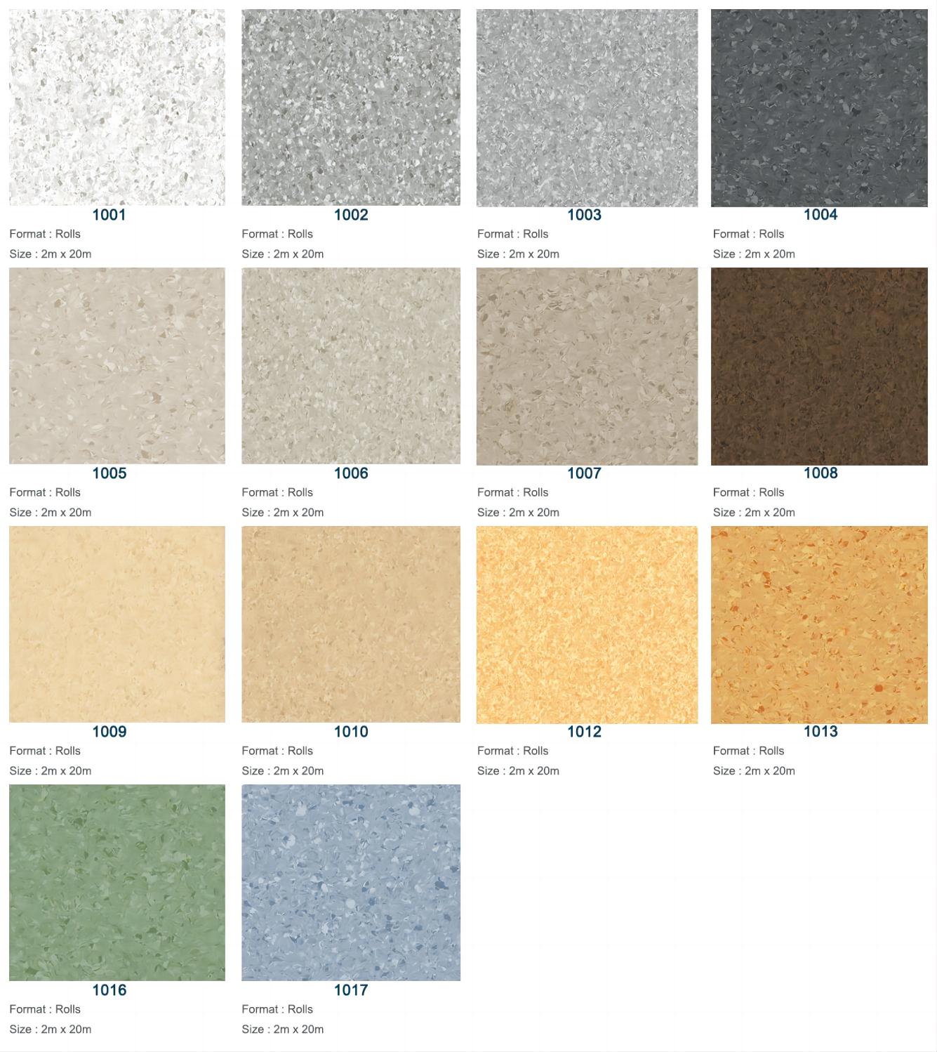 Relle Commercial Colorful Vinyl Flooring in with 2-4mm Thickness and Limestone Indoor