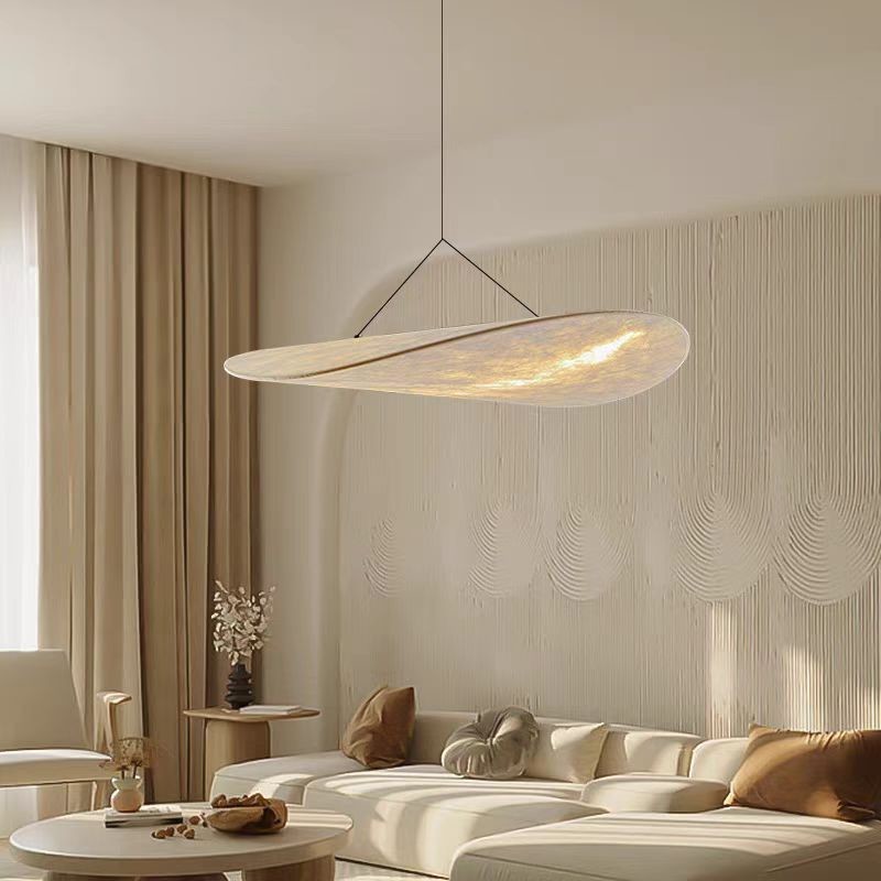 Nordic Vintage Art Japanese Pendant Lamps Wabi-Sabi Style Leaf Chandelier Elegant Pendant Light For Living Room