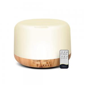 China 12W Portable Small Size 300ml Wood Grain Ultrasonic Air Humidifier Aroma Diffuser on sale