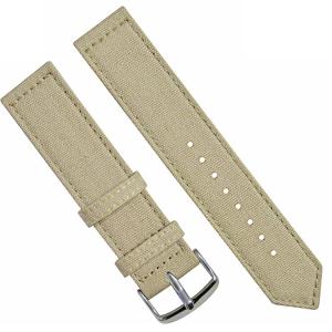 Quality 20mm Canvas Strap Watch Band , Two Pieces Wrist Band Strap With Buckle wholesale