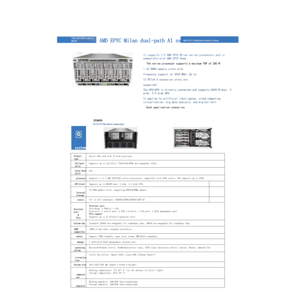 ZC6835 Enterprise Server for High-Performance Computing