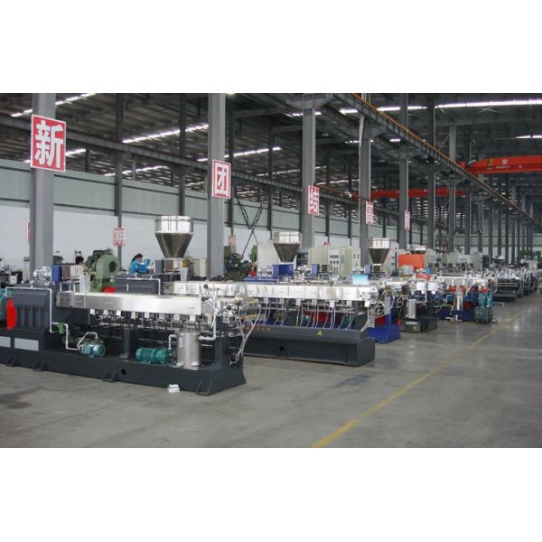 lab barrel twin screw master batch plastic compounding pellet extruder fiberglass