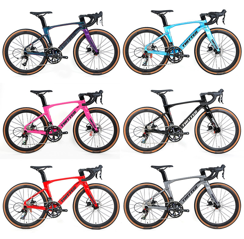 22 Speed Carbon Kids Bike Disc Brake 12x142mm Thru Axle Aero Carbon For Racing