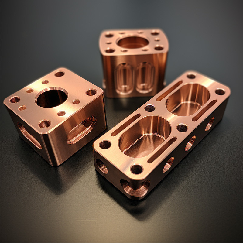 Custom CNC Machining Parts CNC Milling Service Precision Copper Machined Parts