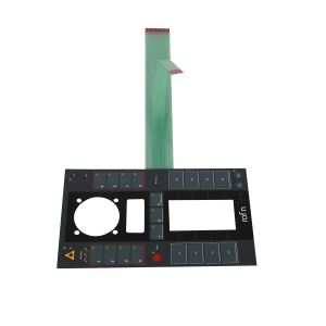 Quality 6 Key ZIP Metal Dome Waterproof Membrane Switch With 3M Adhesive Transparent Window wholesale