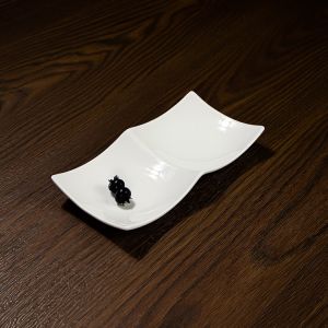 Quality Fashion New Tableware Accessories Double Checked Taste Plate wholesale