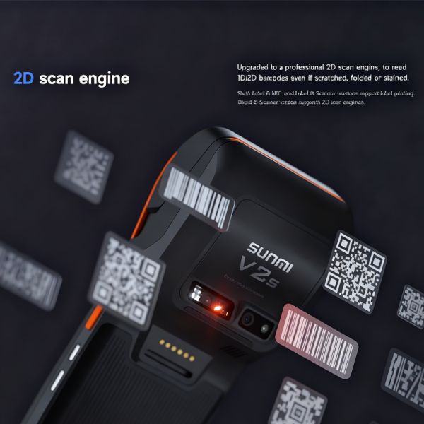 SUNMI V2s: Compact Logistics Hub for Warehouse & Delivery Operations​