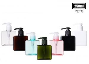China Seven Options Cosmetic Lotion Bottles , PETG Material Plastic Pump Bottle 250ml on sale