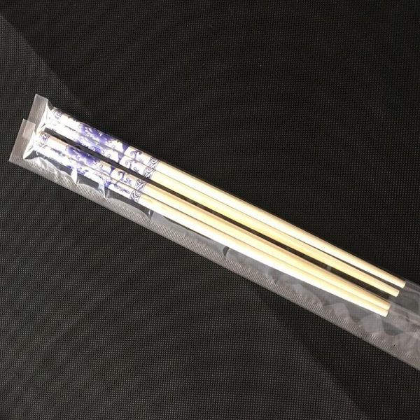 Logo Workable Bamboo Disposable Round Chopsticks for Household/Restaurant/Hotel Customer's Logo and Packing Workable