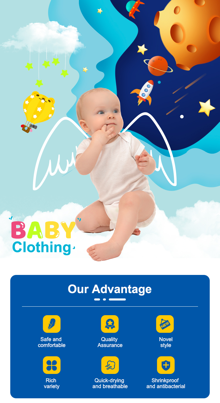 Soft and Breathable Baby Clothes Bodysuit in Knitted Fabric for Infants Toddlers