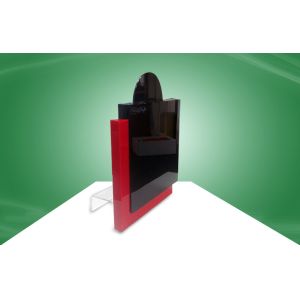 Classical Cardboard Display Shelves , Shoe Display Racks Screen Printing