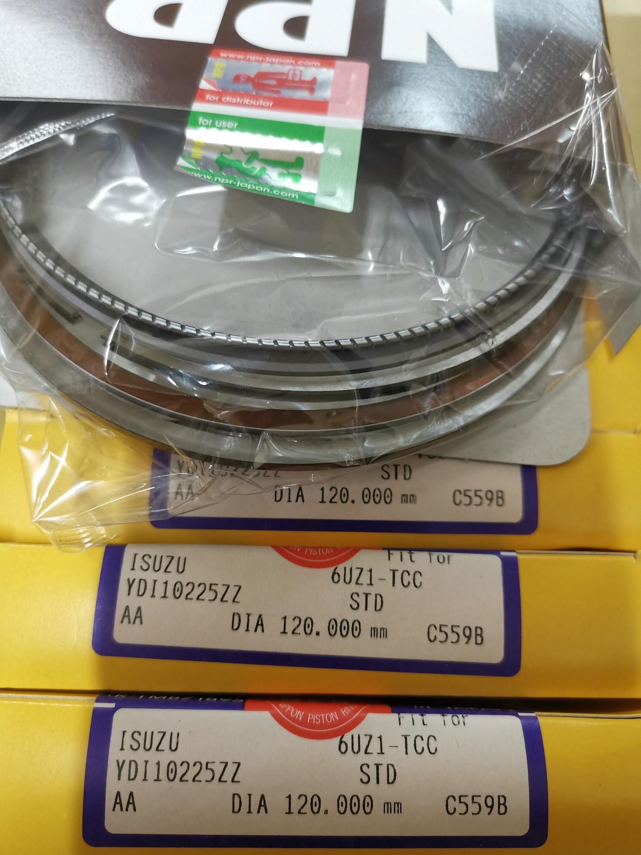 6UZ1-TCC Piston Ring 8-98056-464-1 For ISUZU Engine Parts