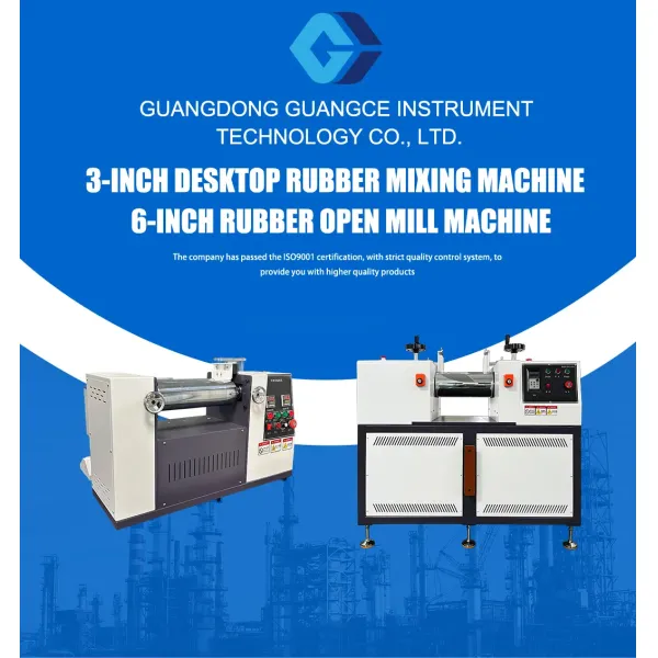 Manual Control Open Rubber Mixing Machine with Mirror Polished Chrome Rollers and Collision Emergency Stop