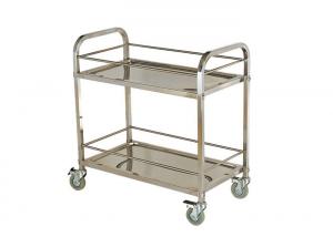 Quality Stainless Steel Kitchen Equipment , 2 / 3 Tiers Mobile Stainless Steel Kitchen Cart wholesale
