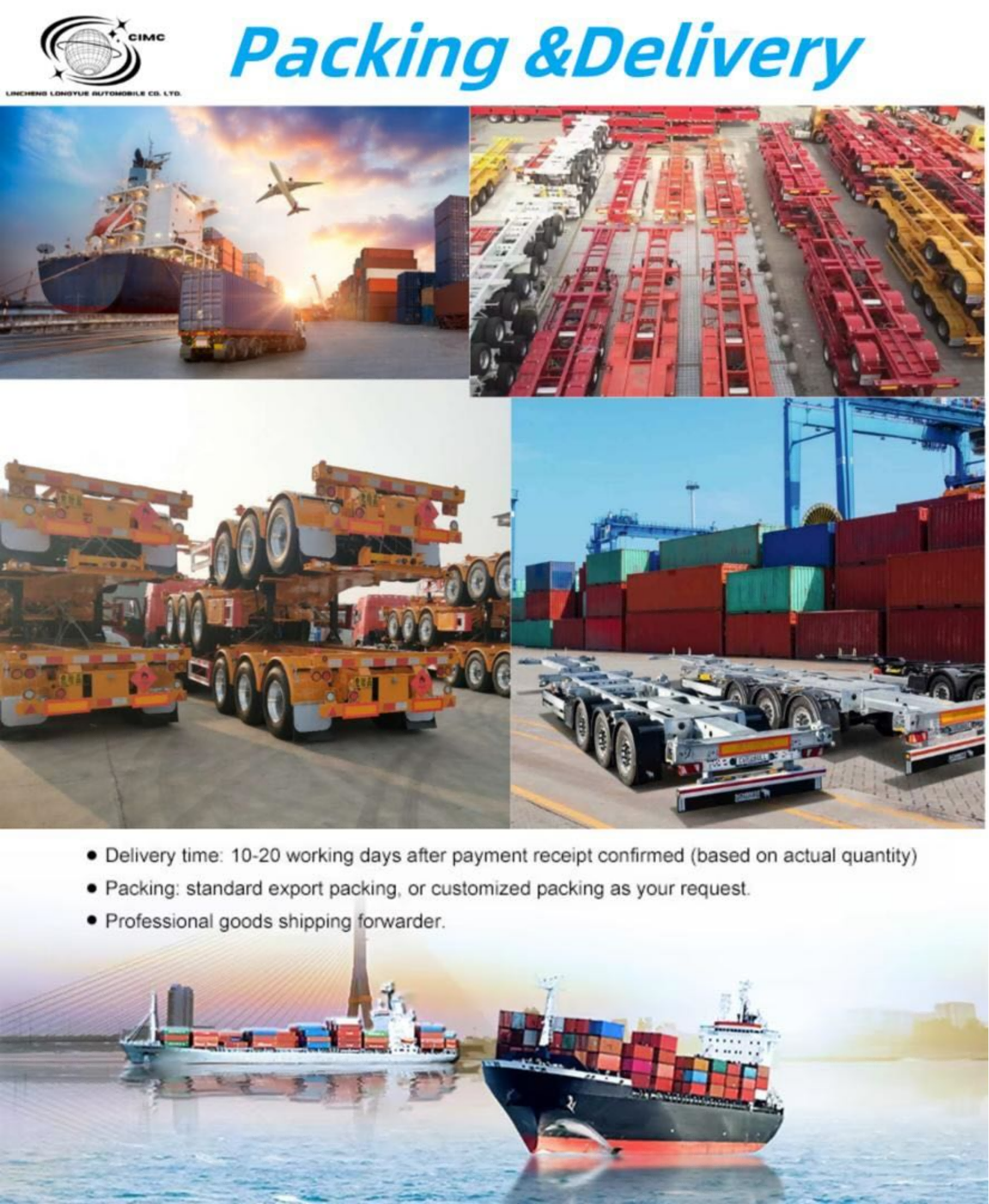 CIMC 12400*2500*2000mm Curb weight 7T 12.4M 3 Axle 10pcs leaf spring 19T single action outrigger 40T payload Stake Semi Trailer