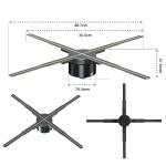 Eye-Catching Advertising Display 3D Holographic Fan with High Definition