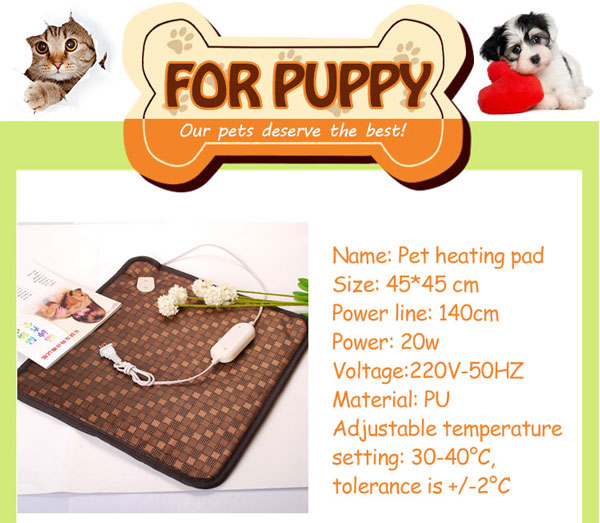 220V Pet Electric Heat Pad Heating Pads For Pets China Factory Sale Dog Heated Pad