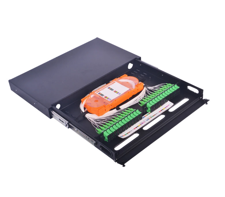 Drawer Type FTTX Accessories 48 Port 19" Odf Fiber Box For Network