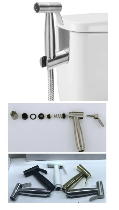 Light Grey Plastic Bidet Sprayer Direct Sale Bathroom Accessory