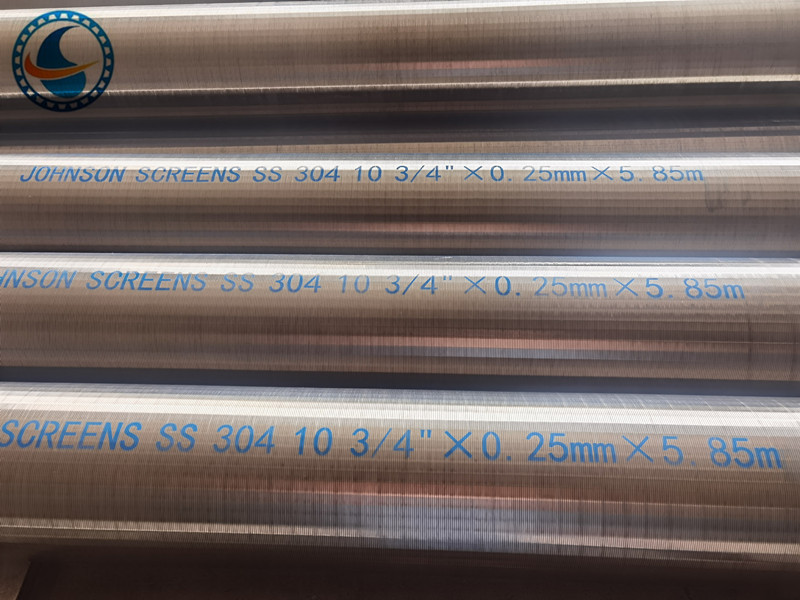 CE Stainless Steel 0.25mm Slot Johnson Wire Screen For Farm Irrigation