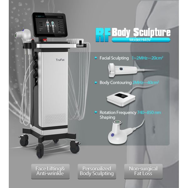 8 pcs Trufat RF Skin Rejuvenation Body Slimming Fat Burning Beauty Equipment