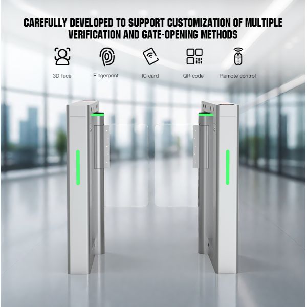 Bridge Swing Gate Turnstile Construction Site Ticket Checking Access Control System