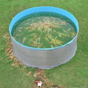 Quality Above Ground Tarpaulin Fish Pond With Galvanized Sheet Outdoor wholesale