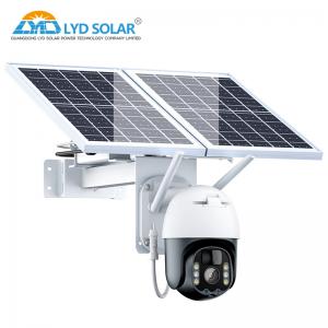 Quality 4mm Lens 4G Solar Security Camera Wireless TF Card 128GB 7W Mono Solar Panel wholesale