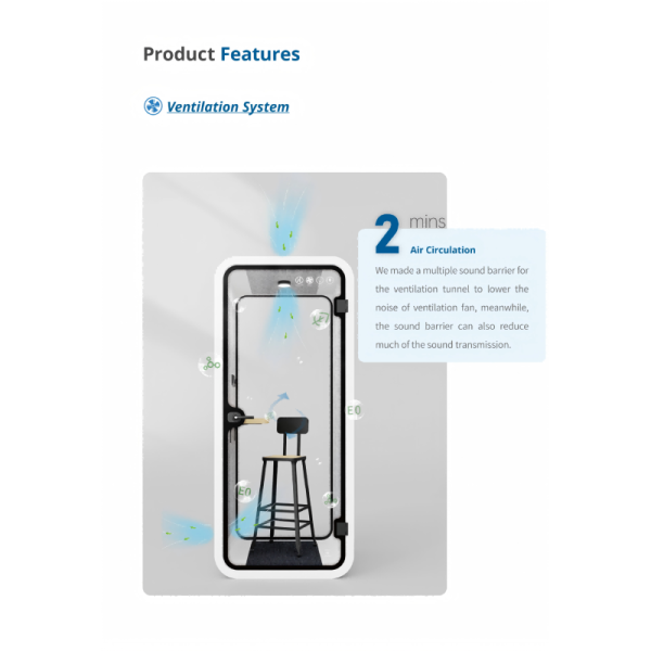White Office Phone Booth Fully Enclosed Private Phone Booths Customized