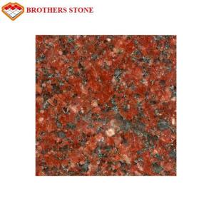 Quality India Ruby Red Granite Stone Tiles High Polished Cut - To - Size For Vase wholesale