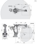 Industrial Robot Hand CP500L Kawasaki Robot Arm Palletizer Goods