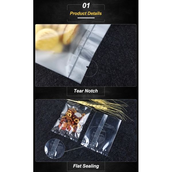 Vacuum Pack Retort Pouch Packaging / 3 side seal pouch Easy to tear