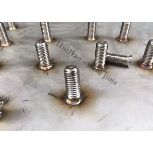 M6 Stainless Steel Stud Welding Pins With Internal Female Thread For Arc Welding