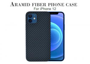 Quality Super Slim Beautiful Blue Aramid Fiber iPhone Case For iPhone 12 Pro Max wholesale
