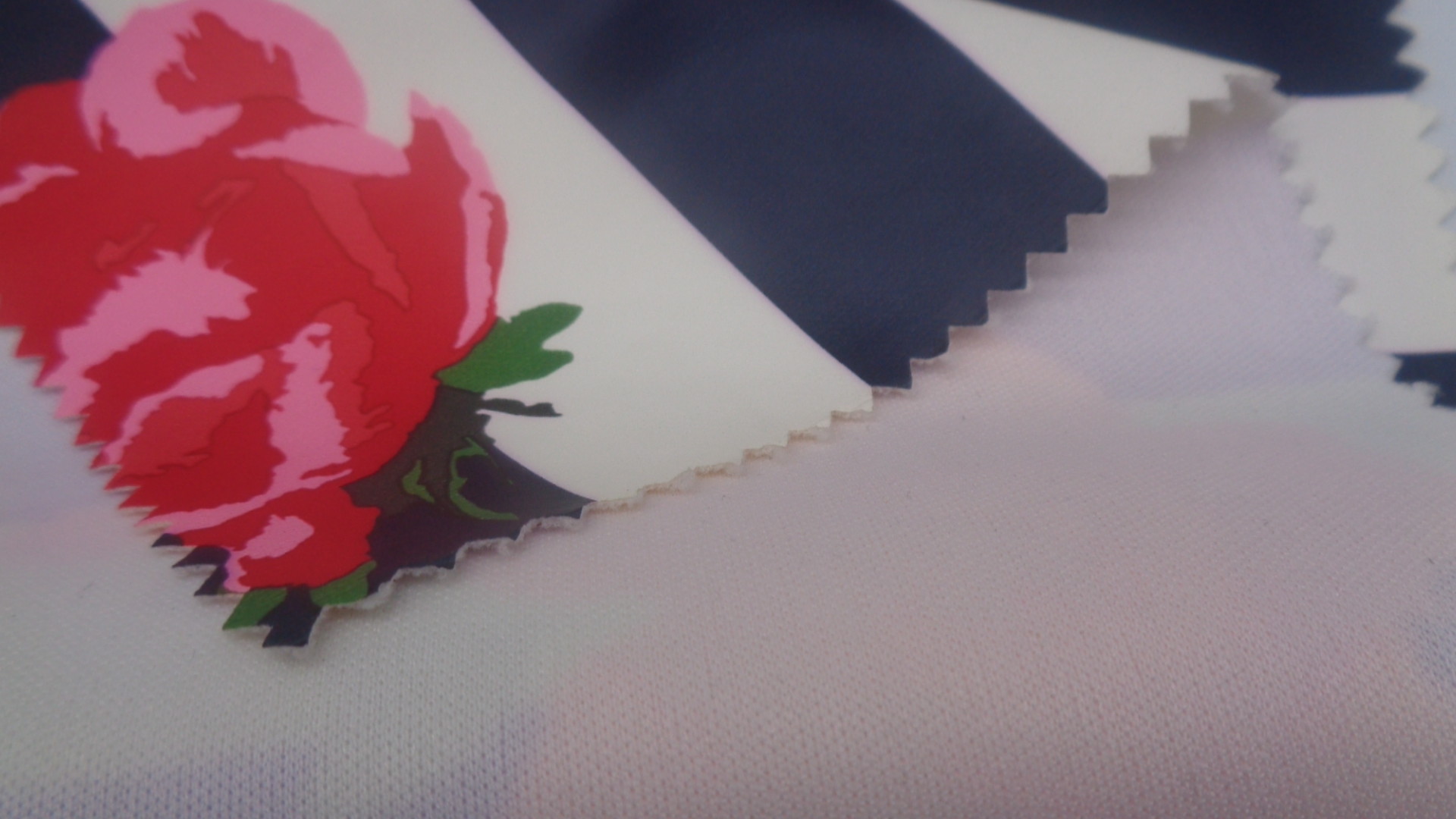 PU Coated Winter Jacket Fabric 237 GSM Windproof Rose Printed