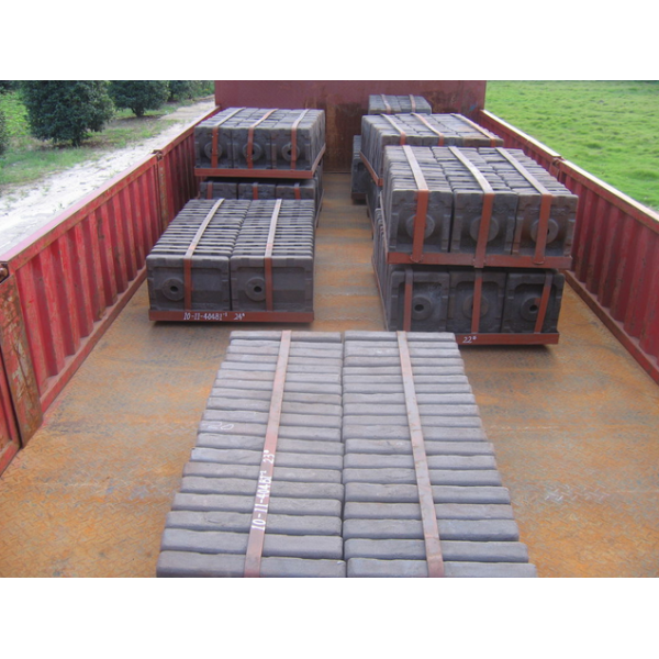 Cement Mill Ball Mill Liners Mn18Cr2 Steel Casting Heat Treatment