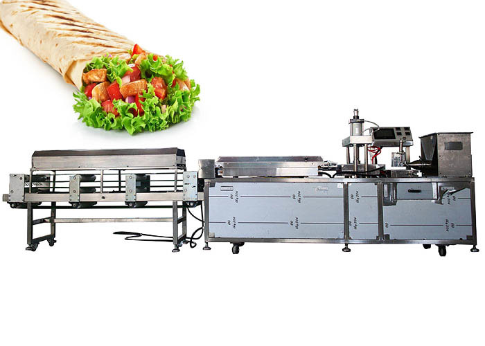 304 Stainless Steel 1000pcs/Hour Tortilla Production Line With PTFE Belt