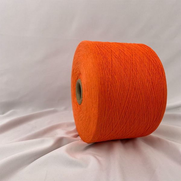 NE20S NE 24S Bright Orange Cotton Yarn For Weaving And Knitting