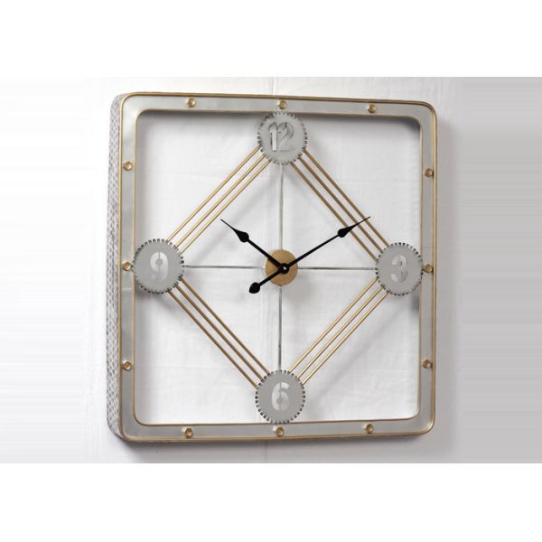 Roman Numerals Metal Wall Art Clock
