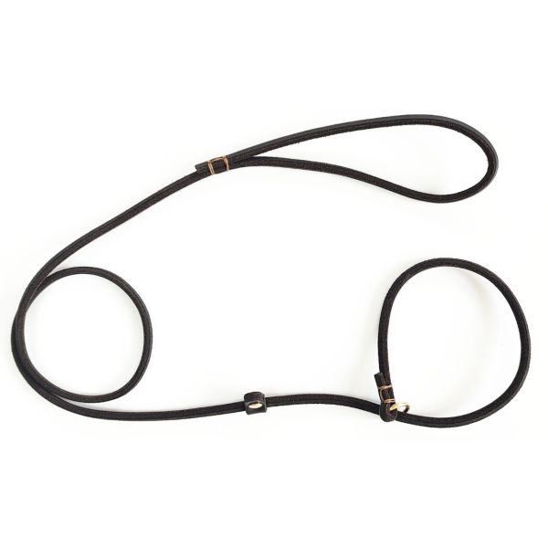Pet Genuine Leather Leash Slip Lead Adjustable Dog Training Leash For Small Dogs