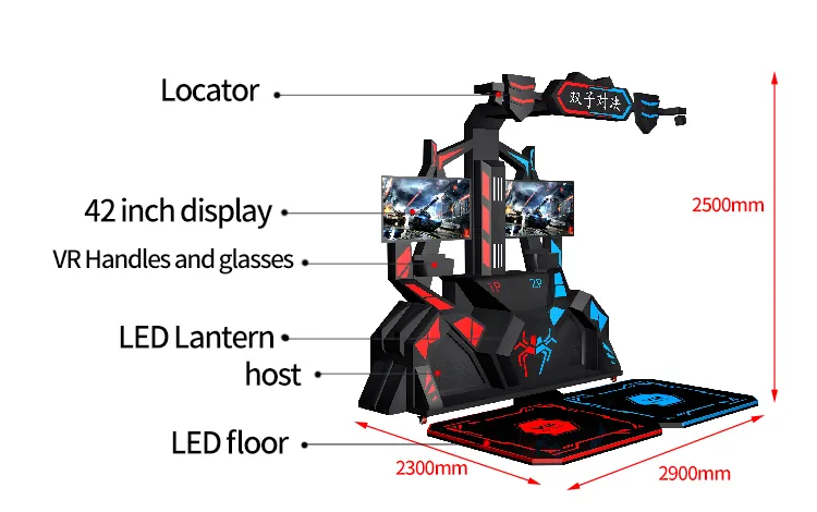 9D VR Machine with Immersive Gaming Experience VR Shooting Game Machine