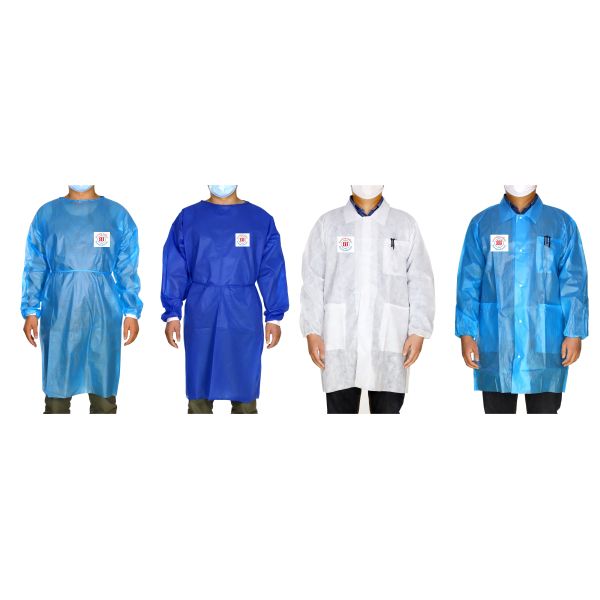 V Collar Round Collar PP SMS Patient Surgical Gown Anti Static Disposable Scrub Sets