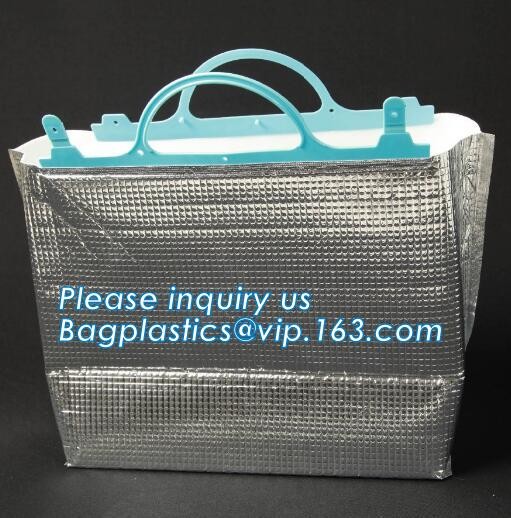 Portable Waterproof Cartoon Flamingo Animal Print Foil Inside Thermal Insulation Cooler Lunch Box Bag bagease bagplastic
