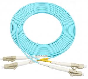 China lc lc patch cord OM3 / OM4 3Meter 10 Gigabit Multimode Duplex PVC LSZH on sale