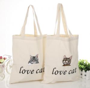 China China OEM Customize Print Letter Canvas Shopping Bag on sale
