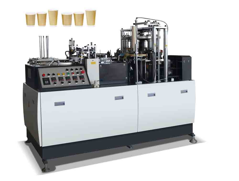 40ml-16Oz Paper Tea Cup Machine Bottom 65-85 Pcs/Min Automatic Paper Cup Machine