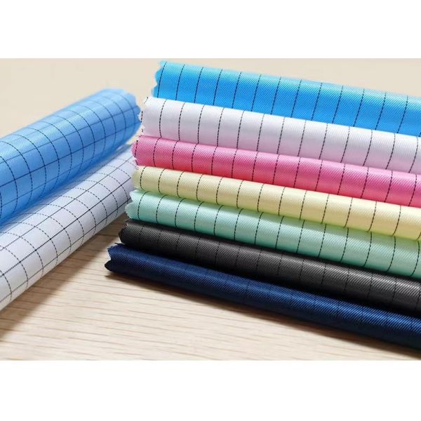 188*120 155gsm Anti Static Fabric Striped Cotton non static fabric