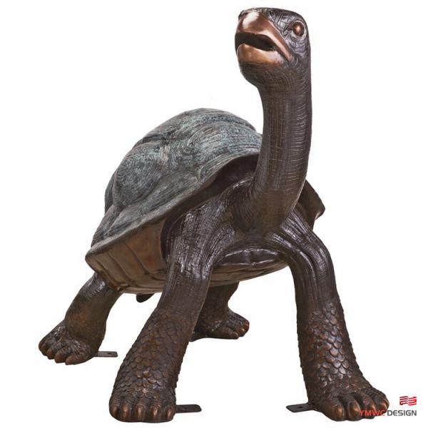 Metal Art Decoration Life-size Bronze Tortoise Sculpture for Custom Animal Statues