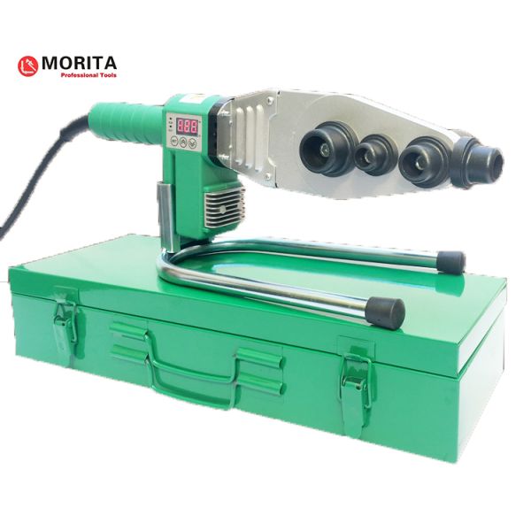 Plastic Pipe Fusion Welder 20-63mm 800W/220V For PPR, PE, PP，PVDF And PB Pipes Separate Front Die Head Corner Welding