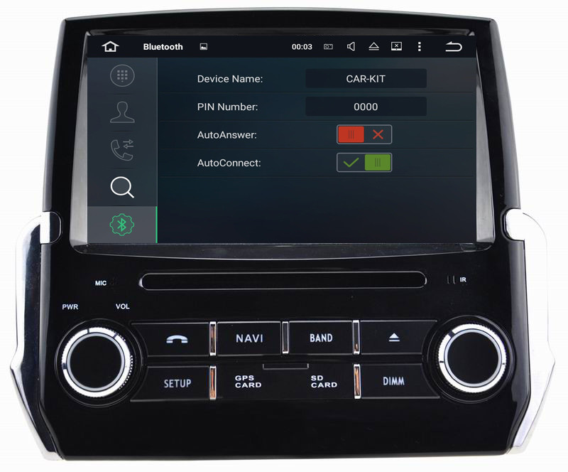 Ouchuangbo car dvd gps navigation android 7.1 for Peugeot 2008 with calculator 3G WIFI DDR3 2GB 1024*600